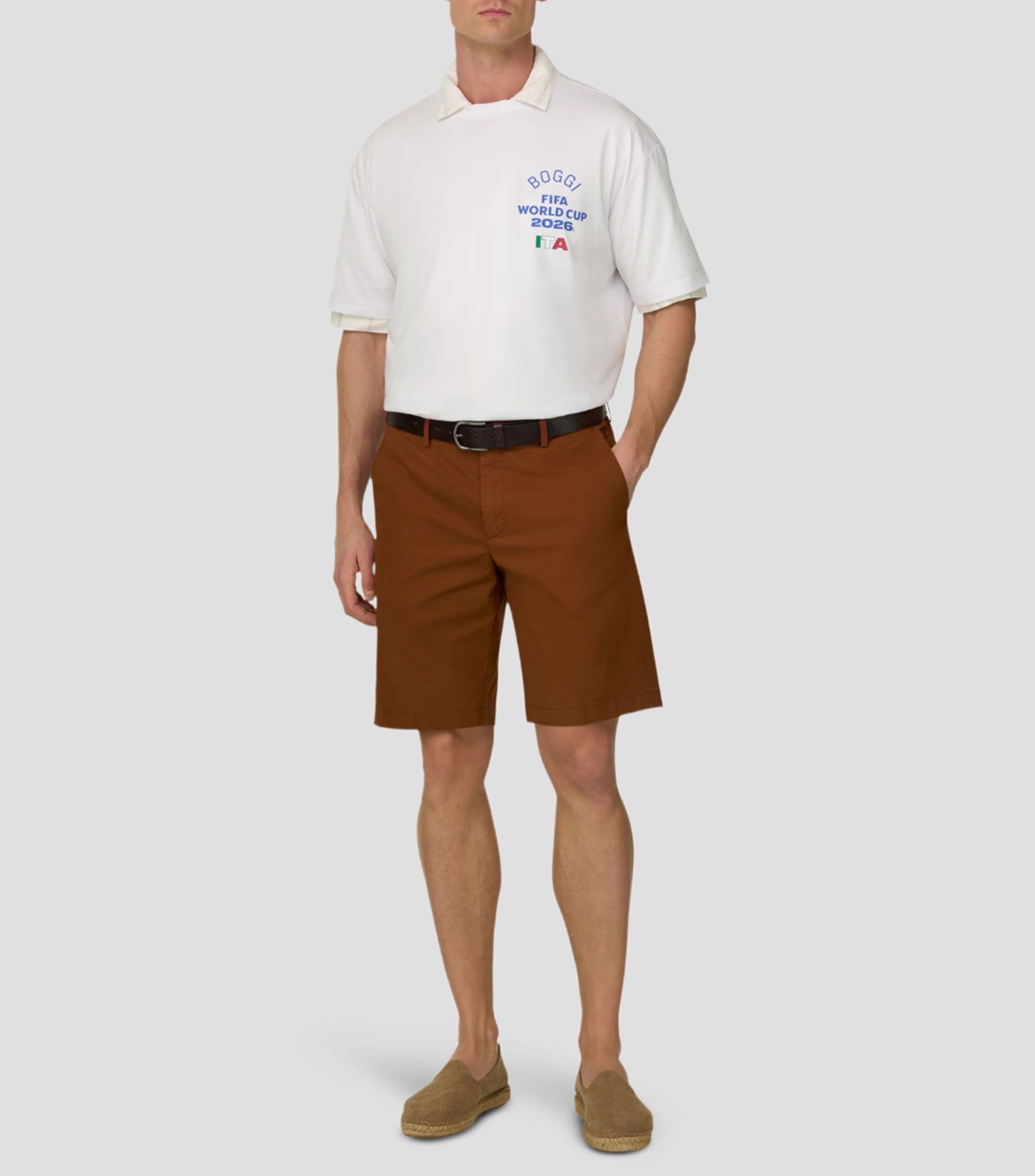 Playera cuello redondo manga corta estampada Hombre